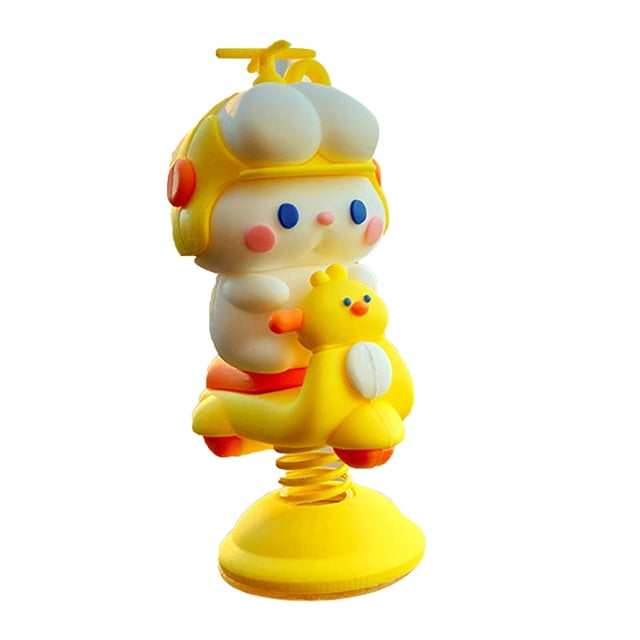 Tablero de instrumentos del coche, muñeco tembloroso de primavera, juguetes de primavera, decoración del tablero del coche, juguete, vehículo eléctrico