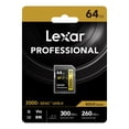thumbnail image 3 of Lexar Professional 2000x SDHC/SDXC UHS-II Card (64 GB), LSD2000064G-BNNNU, 3 of 9
