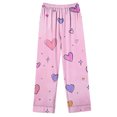 thumbnail image 6 of CZHJS Valentine's Day Pajamas for Women Plus Size Womens Long Sleeve Party Holiday Loungewear Pajama Wide Leg Pants and Button Down Collared Shirts Sets2 Piece Pj Sets Matching Outfits, 6 of 7