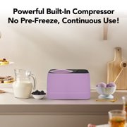 Whynter 0.8 Quart Compact Automatic Ice Cream Maker with Stainless Steel Bowl, Lilac Haze ICM-080-LH