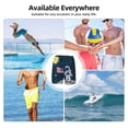 thumbnail image 5 of Kdxio Astronaut With USA Flag Print Men's Swim Trunks with Compression Liner 7 Inch Inseam Quick Dry Swim Shorts, 5 of 5