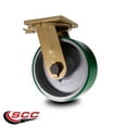 thumbnail image 2 of 12 Inch Super Heavy Duty Green Poly Wheel Swivel Caster and Welded Swivel Lock, 2 of 2