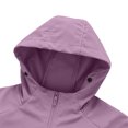 thumbnail image 4 of IROINNID Mens Full Zip Hooded Jacket Windproof Water Resistant Fleece Lined Outdoor Coat Long Sleeve Solid Color Casual Lightweight Winter Outerwear for Daily Commute, 4 of 5