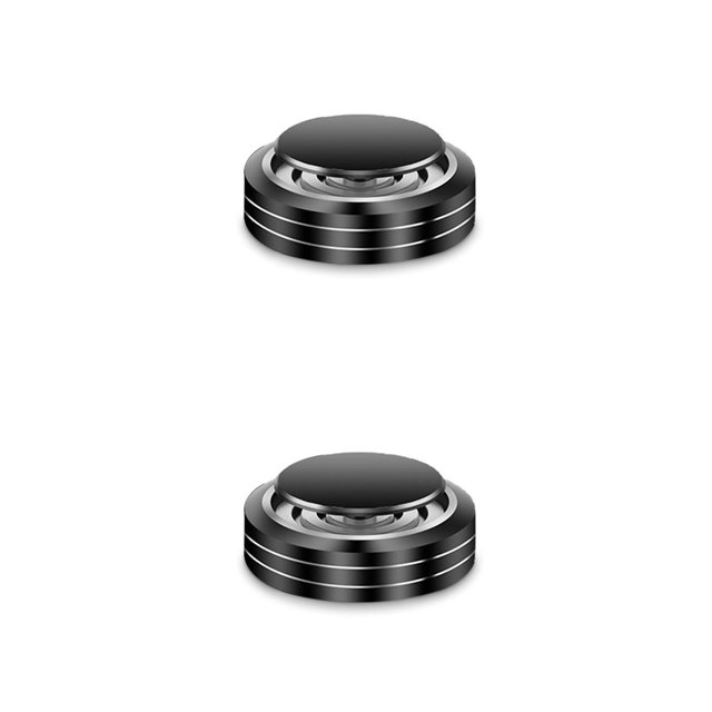 Riwesomey Ambientador portátil para coche, difusor de Aroma de aleación de aluminio, desodorante de fragancia Interior para vehículo, Negro 2piezas