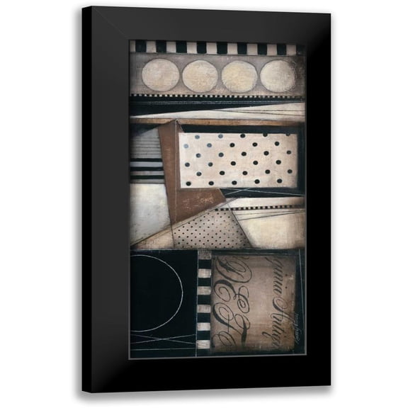 Poloson, Kimberly 9x14 Black Modern Framed Museum Art Print Titled - Fancy Letters II