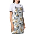 thumbnail image 4 of Yiaed Winter Forest Animals Print Kitchen Apron with Hand Wipe Pockets,Big Pocket,Aprons for Women with Pockets, Waterproof for Cooking Baking, 4 of 7