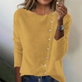 thumbnail image 5 of yillto Women Lightweight Cardigan Sweaters Crewneck Long Sleeve Button down Solid Color Knit Coat, 5 of 6