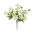 thumbnail image 2 of Artificial Daisies Bouquet with Accents, Faux Flower Vase Arrangement for Coffee Table Living Room Farmhouse Shelf Decor, Green, Ccwuwei, 2 of 6