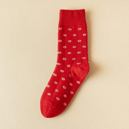 

3 pairs * Women Winter Warm Cozy Sock Bulk Red Dot Printing Warm Sock socks for girls 6-8 years