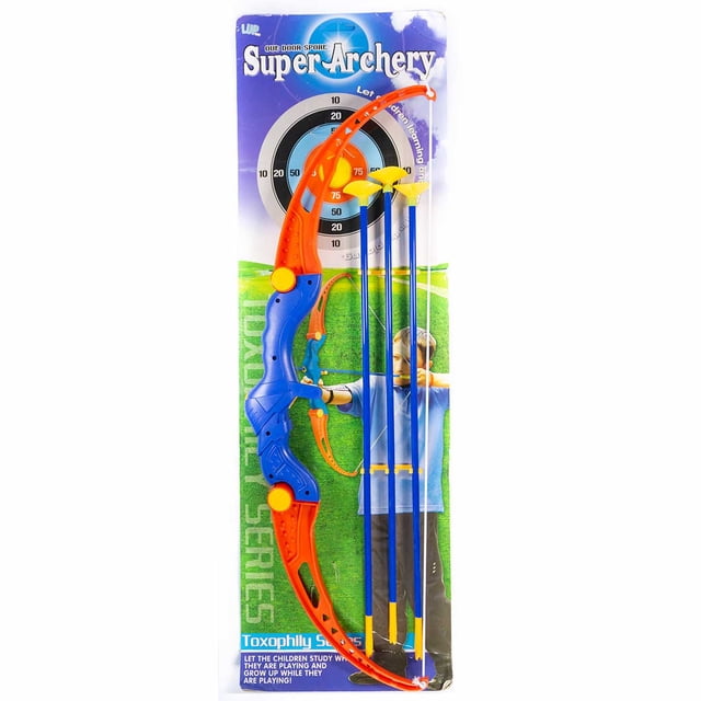 Arco y Flechas de Juguete LUP TOYS LUP268 punta de Chupón Azul