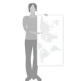 thumbnail image 3 of World Map Wall Art Earth Atlas Decal Sticker, 3 of 4