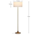 thumbnail image 2 of Brightech Quinn Mid Century Modern Floor Lamp with LED Light, Antique Brass, 2 of 9