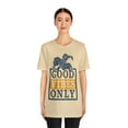 thumbnail image 4 of Good Vibes Only Unisex Bella + Canva Jersey Short Sleeve Tee, 4 of 12
