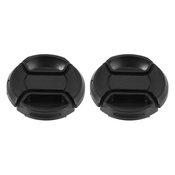 2X Univeral 49mm Center Pinch Front Lens Cap for DSLR Camera