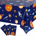 thumbnail image 1 of Space Tablecloth Decorations, Plastic Solar System Table Cover Planet Design for Kids Space Theme Birthday Party Decorations and Supplies, 54 x 108 In, 1 of 4