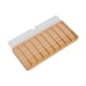 thumbnail image 2 of Organizador de correas de reloj de madera, resistente al polvo, ahorra espacio, estuche de almacenamiento para correas de reloj 9 cuadrícula, 2 of 9