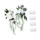 thumbnail image 3 of Flores en el respaldo de la silla de la boda, banco floral para el pasillo, decoración floral para el pasillo de la ceremonia de boda Blanco, 3 of 7
