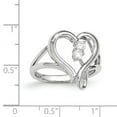 thumbnail image 3 of 925 Sterling Silver CZ Pure In Spirit Ring Size: 6; for Adults and Teens; for Women and Men, 3 of 4