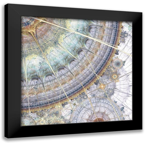 Burghardt, James 12x12 Black Modern Framed Museum Art Print Titled - Clockworks IV