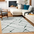 thumbnail image 4 of Grey Geometric Area Rugs for Living Room Washable Rugs Boho Moroccan Area Rug Soft Neutral Geometric Bohemian Carpet Distressed Indoor Rug for Bedroom Dining Room Office Foldable Nonslip Rug, 4 of 9