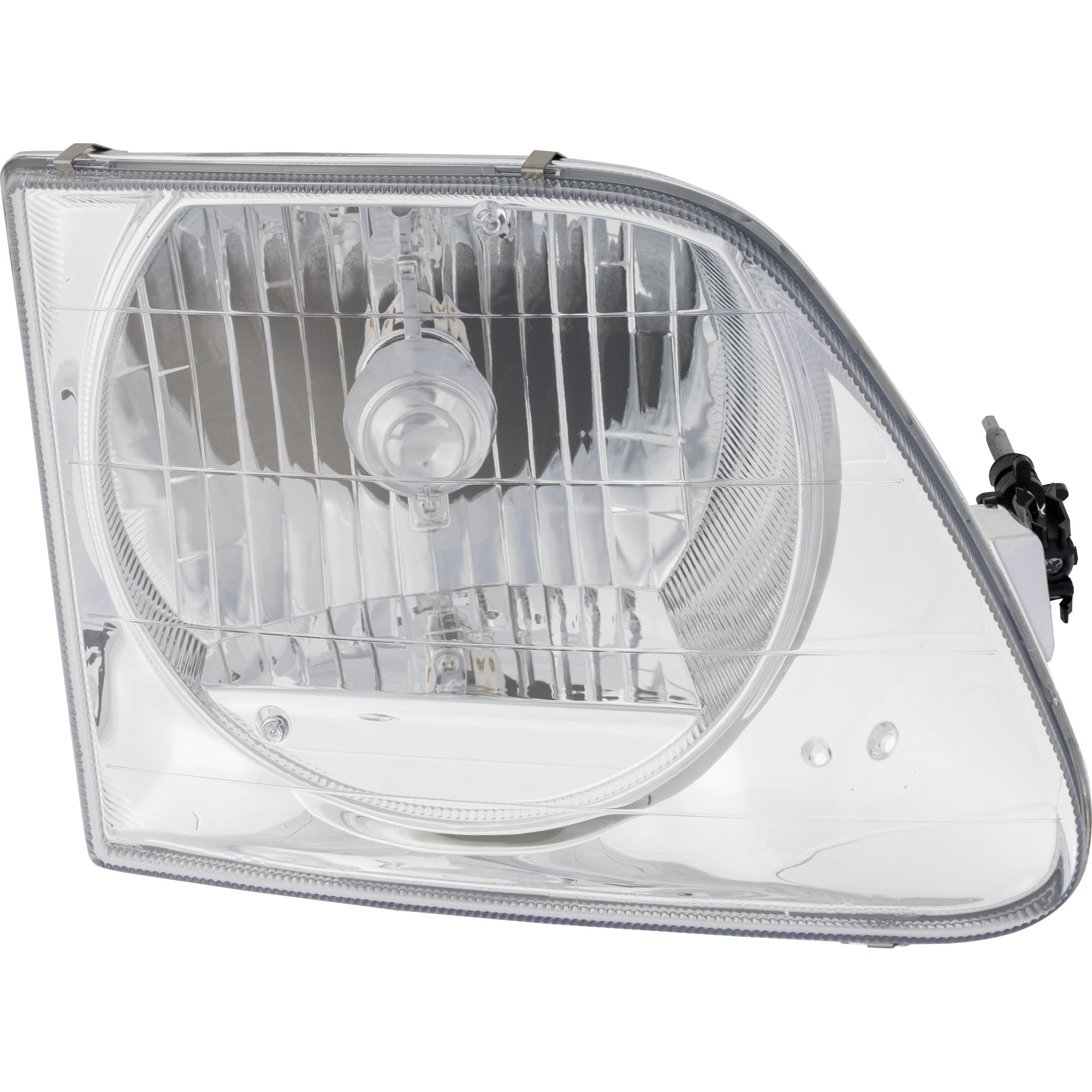 Headlight Compatible With 2004 Ford F-150 Heritage 1997-1999 F-250 SET of 2 Left Driver and Right Passenger Side Halogen With bulb(s)