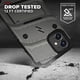 thumbnail image 2 of . Funda ZIZO Bolt para iPhone 12 MINI Gris con clip y mica de pantalla, 2 of 8