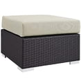 thumbnail image 6 of Hawthorne Collection 5 Piece Patio Sofa Set in Espresso and Beige, 6 of 7