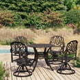 thumbnail image 1 of vidaXL 5 Piece Bistro Set Cast Aluminium Bronze, 1 of 5