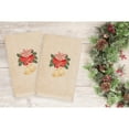 thumbnail image 6 of Linum Home Textiles Christmas Bells Embroidered Turkish Cotton Hand Towel - Set of 2, 6 of 6
