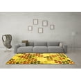 thumbnail image 3 of Ahgly Company Indoor Rectangle Abstract Yellow Contemporary Area Rugs, 7' x 9', 3 of 4