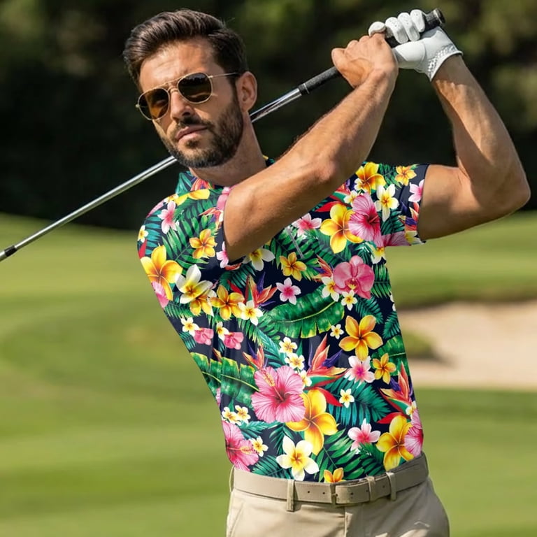 tennis dress men Men's Advantage Short (UnLined) in White Garronmavis Tropical Floral His and