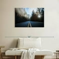 thumbnail image 2 of Elephant Stock Crater Lake Road Wall Art - Horizontal Canvas Wall Art - Living Room Wall Decor - Transportation Canvas - Black And Blue Decor - 36" x 24", 2 of 4