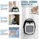thumbnail image 5 of Lindo pingüino ventilador de aire acondicionado portátil, enfriador de aire inalámbrico USB recargable, espacio personal mini evaporativo, humidificador silencioso de 3 velocidades Misting Fa, 5 of 5