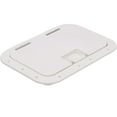 thumbnail image 2 of Seachoice 39131 Polypropylene 7" x 11" Id Hatch With Molded In 100 Degree Stainless Steel Hinge, 2 of 4