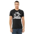 thumbnail image 2 of Black and Proud Black History Month Men's T-shirt, XL, Black, 2 of 6