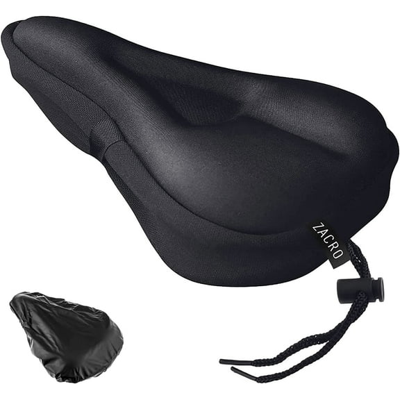 Zacro Comfortable Bike Seat Cushion, Waterproof Bicycle Saddle Cover for Outdoor Riding Mount