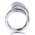 thumbnail image 3 of Brilliant Cut 2ctw Round Cut Diamond Prong Women's Fancy Wedding Band Bridal Anniversary Ring Solid 18K Gold FG VS2, 3 of 3