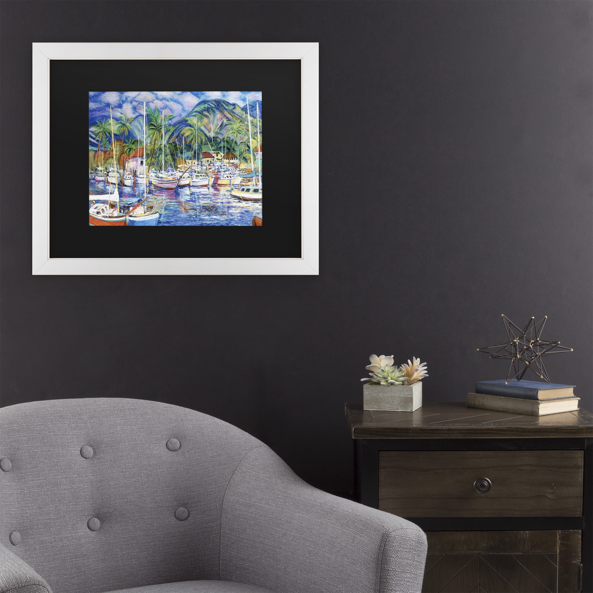 Trademark Fine Art 'Lahaina Marina' Canvas Art by Manor Shadian