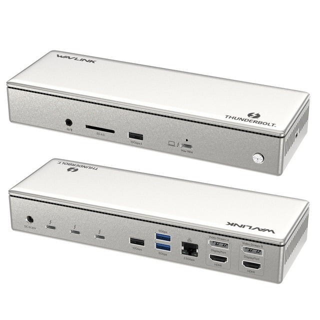 Estación de acoplamiento WAVLINK Thunderbolt 4 con carga de 100 W, 8 K