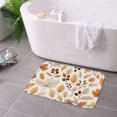 thumbnail image 3 of FJPT Non Slip Flannel Polyester Floor Mat Autumn Leaves Design For Bathroom Kitchen Bedroom Decor 16x24 inch, 3 of 5