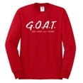 thumbnail image 2 of Wild Bobby, Goat God Over All Things Inspirational/Christian Men Long Sleeve Shirt, Red, Medium, 2 of 6