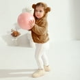 thumbnail image 5 of GYRATEDREAM Newborn Baby Boys Girls Fleece Jackets Zip Up Hoodies Cute Bear Coats Fuzzy Jacket Infant Warm Fall Winter Outwear Jacket, 5 of 9