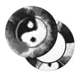 thumbnail image 2 of Lsque Yin And Yang Pattern Round Bar chair cushion covers Velvet Fabric Premium Comfort Protects from Scratches and Stains for 14-17 Inch Chair-14 inch, 2 of 7