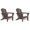 thumbnail image 1 of Chaise Adirondack Classique d'Extérieur (Ensemble de 2) en Brun Foncé, 1 of 8