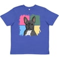 thumbnail image 3 of Inktastic Blue French Bull Dog Youth T-Shirt, 3 of 5
