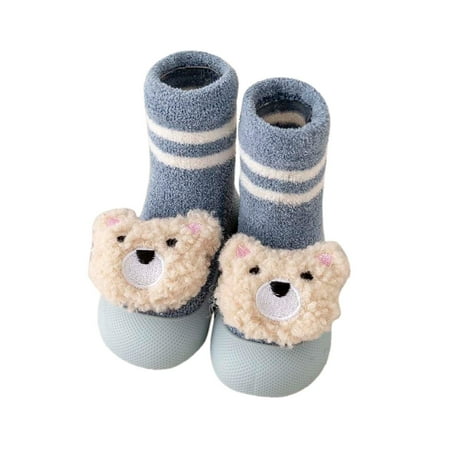 

zuwimk Baby Girl Shoes Baby Loafers Boys Girls Shoes Soft Sole Tassels Moccasins Anti-Slip Crib Shoes Blue