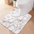 thumbnail image 3 of GZHJMY Marble Rose Gold Bathroom Rug 24"×16",Non-Slip High Absorbent Bath Mat Rug Machine Washable Bahtub Mats, 3 of 7