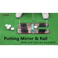 thumbnail image 2 of A99 Golf Putting Alignment Mirror & Rail Improve Your Putting Putter Posture Corrector Training New Aid Practice Trainer Aid Portable (17 1/2" x 9 1/4"), 2 of 7