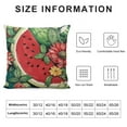 thumbnail image 5 of Hello Summer Watermelon Table Runner, Tropical Fruit Kitchen Dining Table Decor, Seasonal Burlap Home Decoration Indoor Outdoor Party Supply, 5 of 5