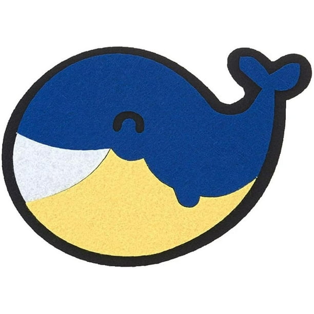 Felt Coasters Whale Shape Non Slip Heat Resistant Coaster Drink